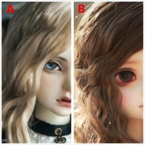 Soft Long Wavy Doll Wig - 1/4 1/3 BG