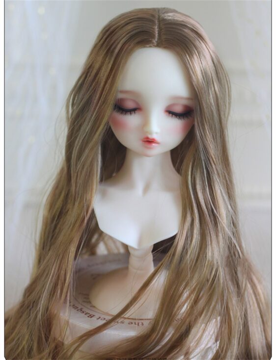 Wavy BJD Doll Wig – Long Curly Fashion Wig for 1/6, 1/3, 1/4 Dolls