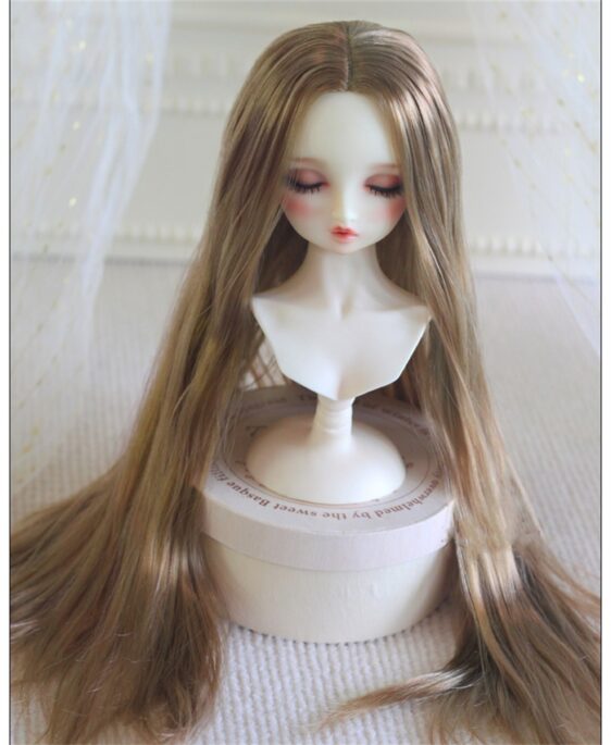Wavy BJD Doll Wig – Long Curly Fashion Wig for 1/6, 1/3, 1/4 Dolls