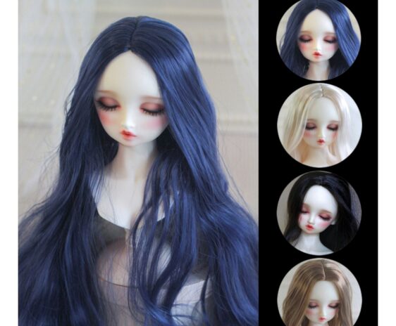 Wavy BJD Doll Wig – Long Curly Fashion Wig for 1/6, 1/3, 1/4 Dolls
