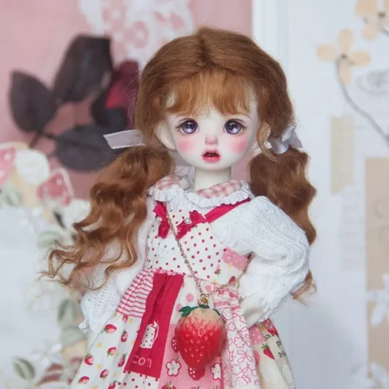 Double Ponytail Wavy Braids Mohair Doll Wig - 1/6 1/4 BJD
