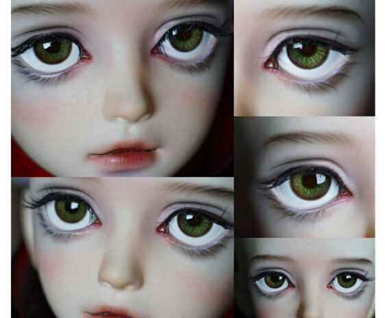 1/3 1/4 1/6 1/8 BJD doll eyes Green Human Doll Eyes