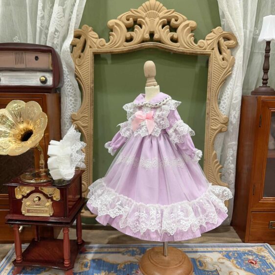1/6 1/4 1/3 BJD Doll Dress, Blythe Blue Floral Skirt, Smart Doll Outfit