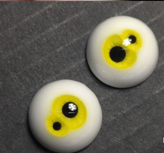 5 Colors Double Pupils BJD Resin Eyes – Devil Doll Eyes for Halloween (14mm)