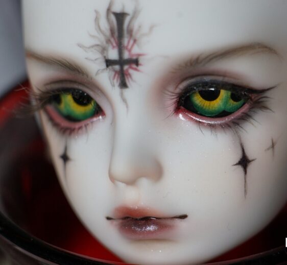 5 Colors Double Pupils BJD Resin Eyes – Devil Doll Eyes for Halloween (14mm)