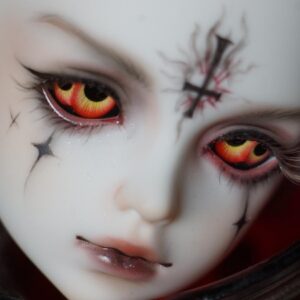 5 Colors Double Pupils BJD Resin Eyes – Devil Doll Eyes for Halloween (14mm)
