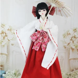 BJD Clothes Japanese Kimono for 1/3 SD Doll 1/4 Traditional Japanese Dress