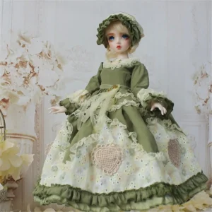 BJD Princess Dress Suit – Elegant Doll Princess Outfit for 1/3, 1/4, 1/6 Bebekler