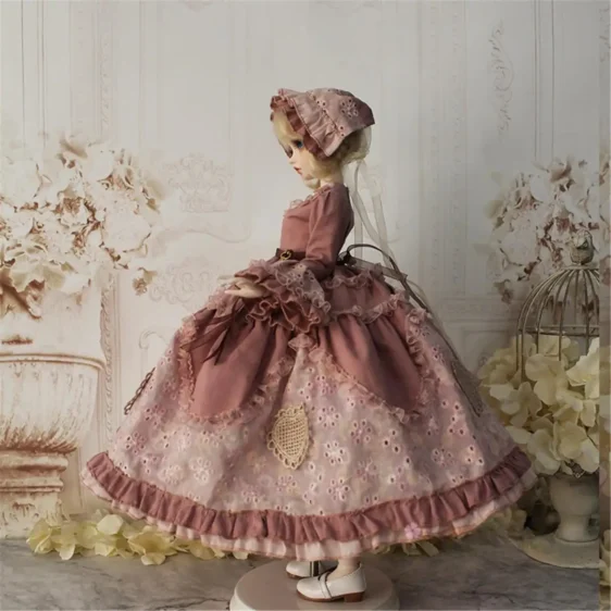BJD Princess Dress Suit – Elegant Doll Princess Outfit for 1/3, 1/4, 1/6 Dolls - Image 6