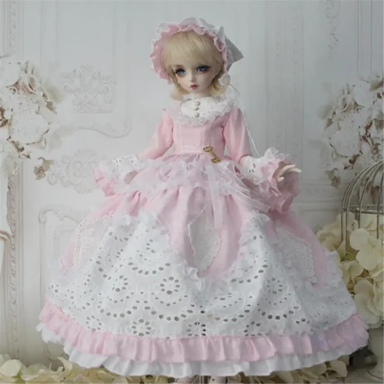 BJD Princess Dress Suit – Elegant Doll Princess Outfit for 1/3, 1/4, 1/6 Dolls - Image 2