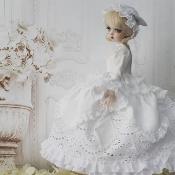 BJD Princess Dress Suit – Elegant Doll Princess Outfit for 1/3, 1/4, 1/6 Dolls - Image 4