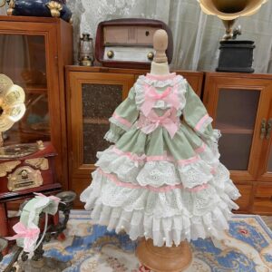 BJD Mavi Çapraz Etekli Elbise + Blythe için kafa bandı, Akıllı Bebek, MSD, Mini peri, SD
