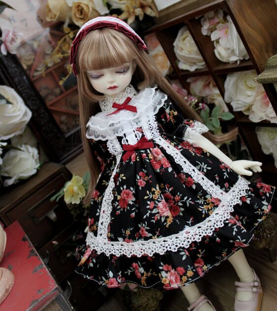 BJD Doll Dress & Hairband Set – 1/3, 1/4, 1/6, MSD, MDD, Blythe Doll Clothes