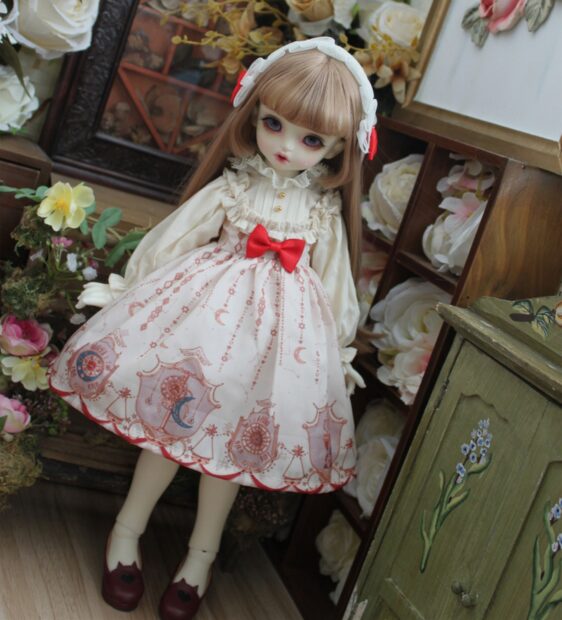 BJD Doll Dress & Hairband Set – 1/3, 1/4, 1/6, MSD, MDD, Blythe Doll Clothes