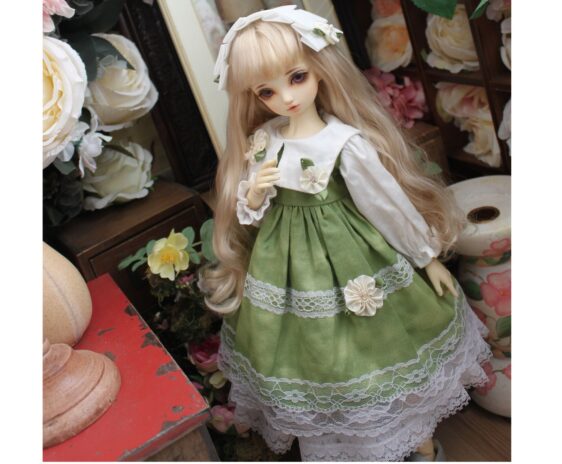 BJD Doll Dress & Hairband Set – 1/3, 1/4, 1/6, MSD, MDD, Blythe Doll Clothes