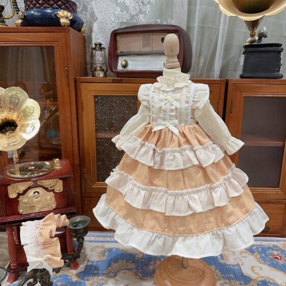 BJD Lolita Dress for 1/3 1/4 1/6 Dolls – Fashion Doll Outfit & Hair Accessories