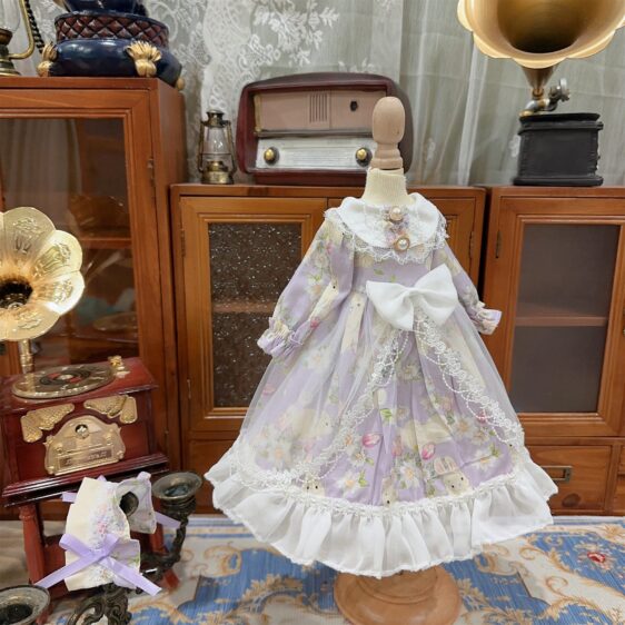 BJD Lolita Dress for 1/3 1/4 1/6 Dolls – Fashion Doll Outfit & Hair Accessories