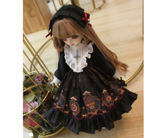 BJD Lolita Dress for 1/6 1/4 SD Dolls, BJD Outfit for Blythe/Yosd/MSD/SD