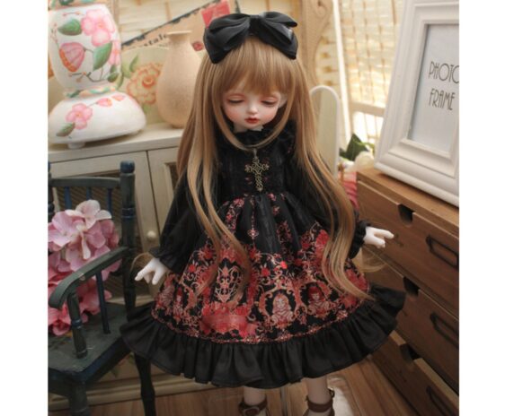 BJD Lolita Dress for 1/6 1/4 SD Dolls, BJD Outfit for Blythe/Yosd/MSD/SD