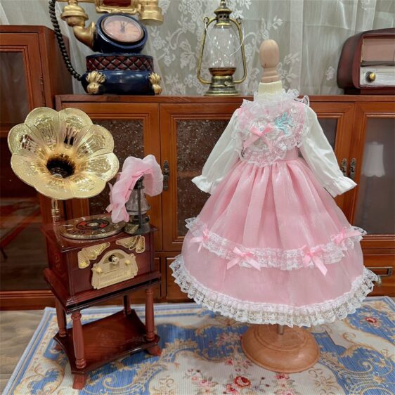 BJD Lolita Dress with Hairband for Minifee, MSD, Smart Doll