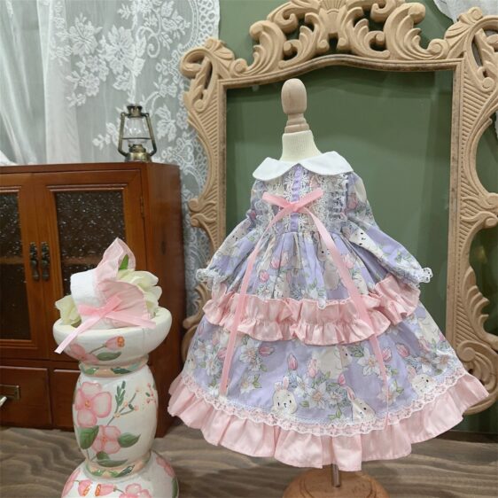 BJD Lolita Dress with Hairband for Minifee, MSD, Smart Doll