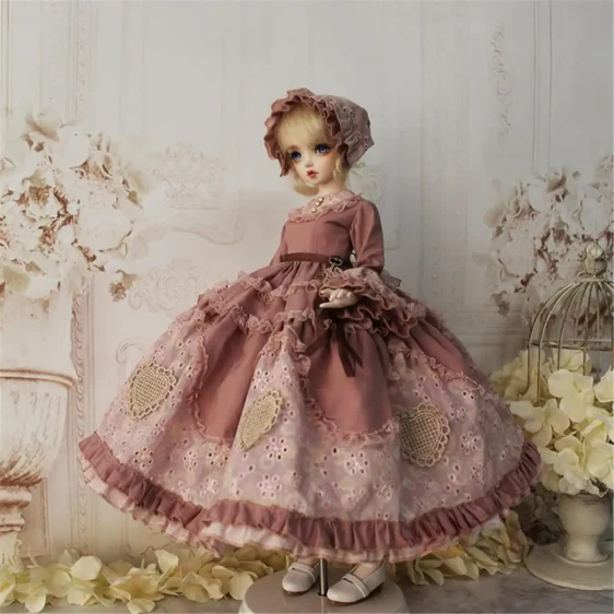 BJD Princess Dress Suit – Elegant Doll Princess Outfit for 1/3, 1/4, 1/6 Dolls - Image 5