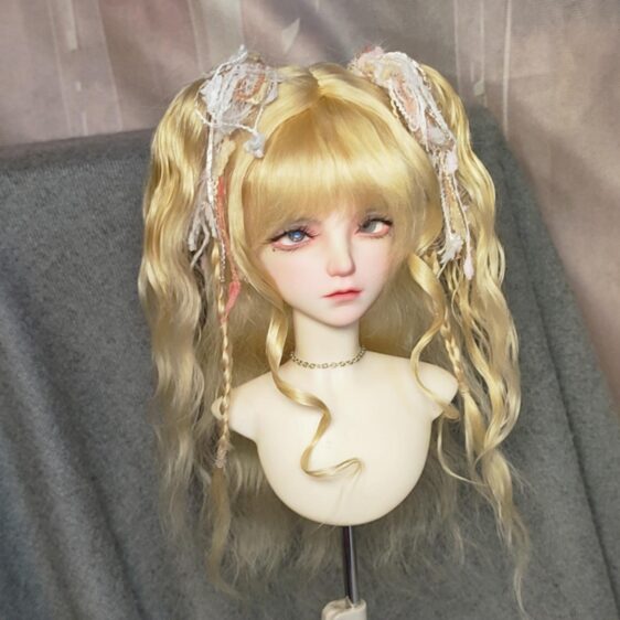 BJD Wig with Double Ponytail for 1/3, 1/4, 1/6 Dolls