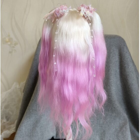 BJD Wig with Double Ponytail for 1/3, 1/4, 1/6 Dolls