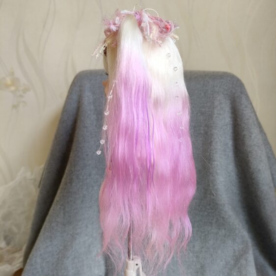 BJD Wig with Double Ponytail for 1/3, 1/4, 1/6 Dolls