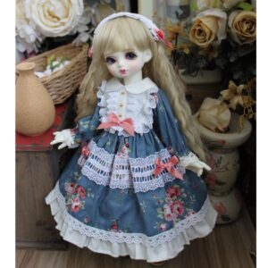 Blue Cute BJD Dress for 1/3, 1/4, 1/6 BJD, إم إس دي, دمى بليث