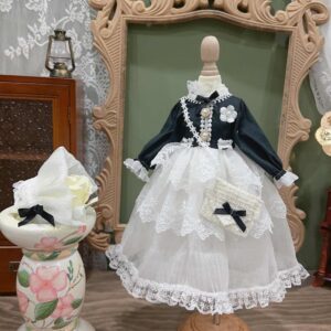 Kaswal nga BJD nga gapas nga sinina nga adunay headband - Husto 1/6, 1/4, 1/3 Blythe Molls