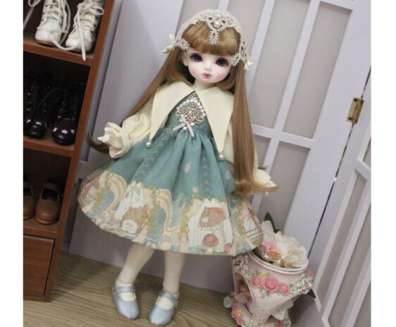 Casual Lolita Dress for 1/4 MSD & 1/6 Yosd Blythe BJD Dolls