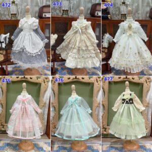 Custom nga BJD Cotton Sinina nga adunay mga accessories - FITS 1/6, 1/4, 1/3 Dolandre