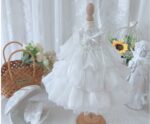 İçin zarif beyaz elbise 1/3 1/4 1/6 BJD & Blythe Dolls – Fashion Doll Clothing