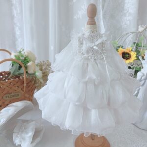 Elegant White Dress for 1/3 1/4 1/6 BJD & Blythe Dolls – Fashion Doll Clothing