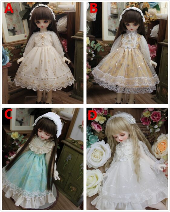 Fashion BJD Dress for SDGR/SD16 Girl, Blythe, MSD, Yosd – 1/6, 1/4, 1/3 Doll Outfit