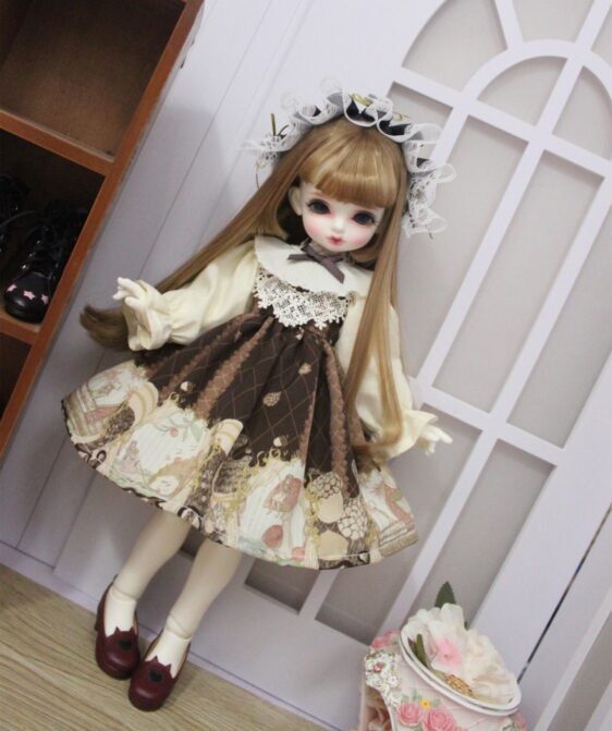 Fashion BJD Lolita Dress for 1/6 Yosd, 1/4 MSD, 1/3 SD Blythe dolls
