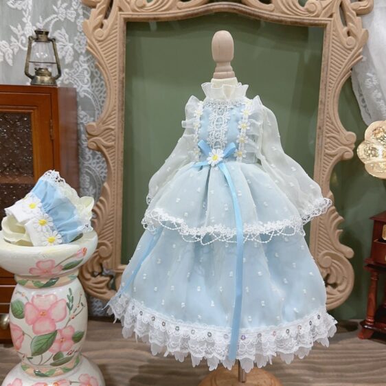For Blythe 1/3 1/4 1/6 Graceful BJD Princess Doll Dress - Image 8