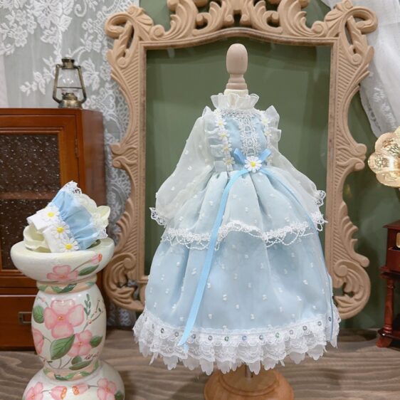 For Blythe 1/3 1/4 1/6 Graceful BJD Princess Doll Dress - Image 7