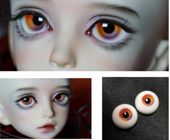 Handmade Beast Devil Pupil Resin Eyes for BJD Dolls – Customizable
