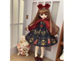 Handmade Lolita Dress for Blythe & BJD Dolls (1/6, 1/4, 1/3) with Hair Accessories