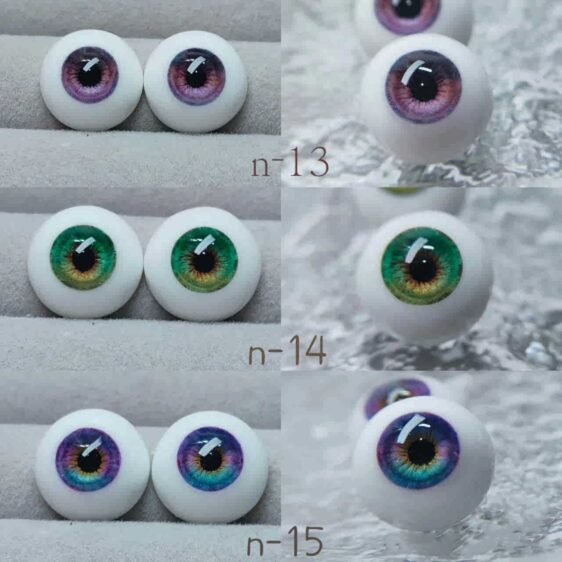 Handmade Realistic BJD Doll Eyes – Resin Eyes for 1/3, 1/4, 1/6 Dolls