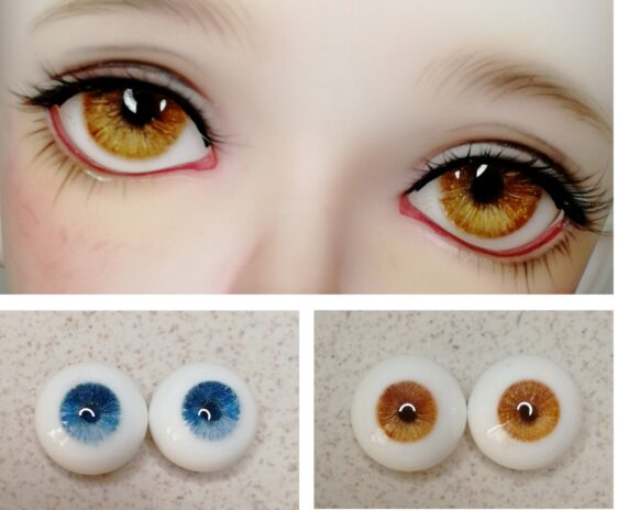 Handmade Realistic BJD Eyes - 12mm to 18mm
