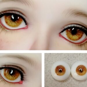 手作りのリアルな球体関節人形の目 - 12mm～18mm