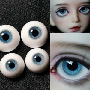 BJD人形用の手作りのリアルな樹脂の目 – 10mmから24mmのサイズ