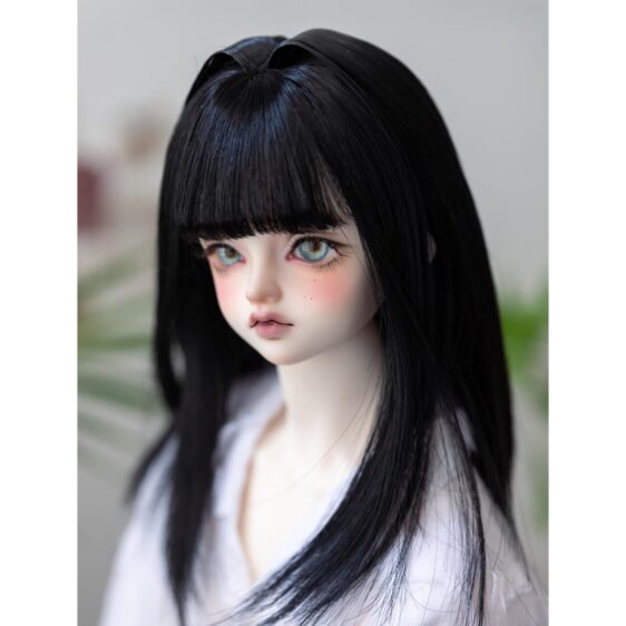 Knewland BJD Wig with Cat Ears - Medium Long Styling Hair - Image 3