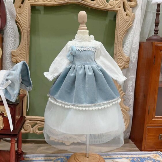 Lolita Style BJD Cotton Dress – Fits 1/6, 1/4, 1/3  Blythe Dolls