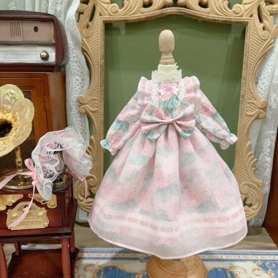 Lolita Style BJD Cotton Dress – Fits 1/6, 1/4, 1/3  Blythe Dolls