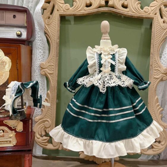 Lolita Style BJD Cotton Dress – Fits 1/6, 1/4, 1/3  Blythe Dolls