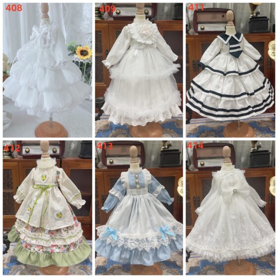 Maid Style Dress for 1/3 1/4 1/6 BJD & Blythe Dolls – Fashion Doll Outfit
